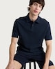 image 1 of F&F Pure Cotton Textured Polo Shirt in Navy