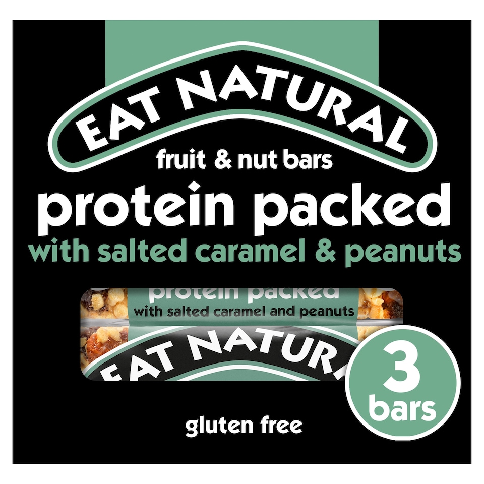 Eat Natural Fruit & Nut Bars Protein Packed with Salted Caramel and
