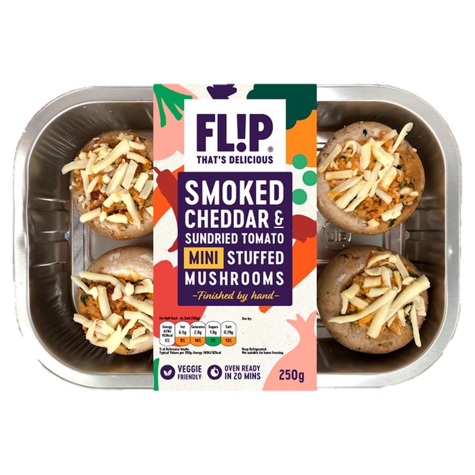 Flip That's Delicious Smoked Chedder Tomato Mushroom 250G
