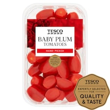Tesco Baby Plum Tomatoes 325G