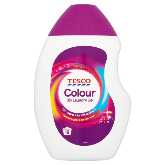 Tesco Laundry Colour Gel 18 Wash 540Ml Tesco Groceries