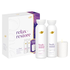 Dove Body+Mind Collection Gift Set with Candle