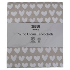 Tesco Hearts Wipe Clean Tablecloth