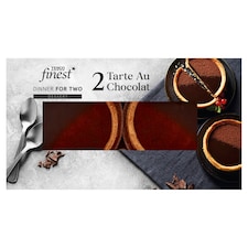 Tesco Finest 2 Tarte Au Chocolat 150G