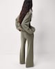 image 4 of F&F Textured Wide Leg Trousers in Olive