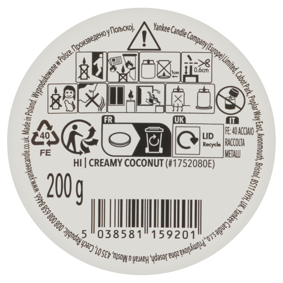Obrázek 1 pro produkt Yankee Candle Home Inspiration Creamy Coconut 200g