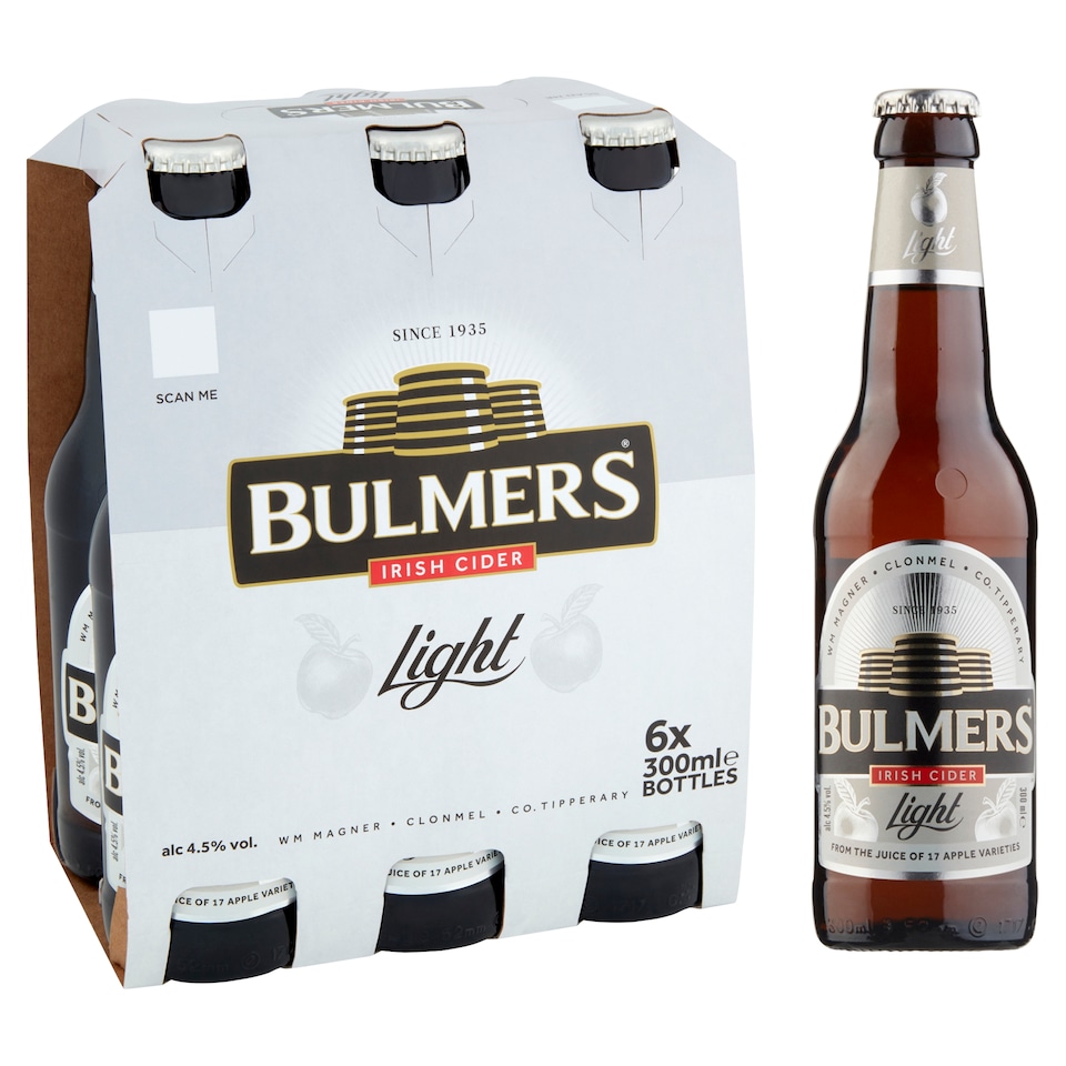 image 1 of Bulmers Light Irish Cider 6X300ml