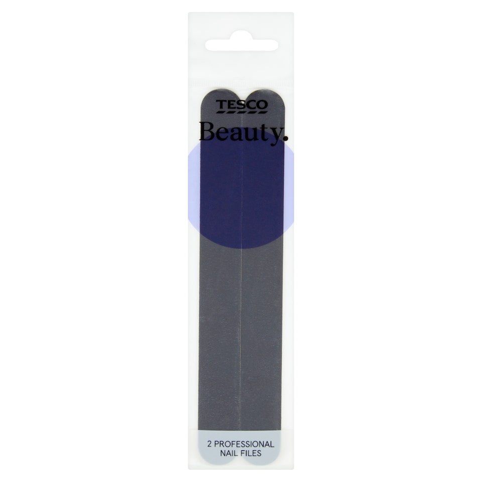 Tesco Beauty Professional Nail Files 2 Pack