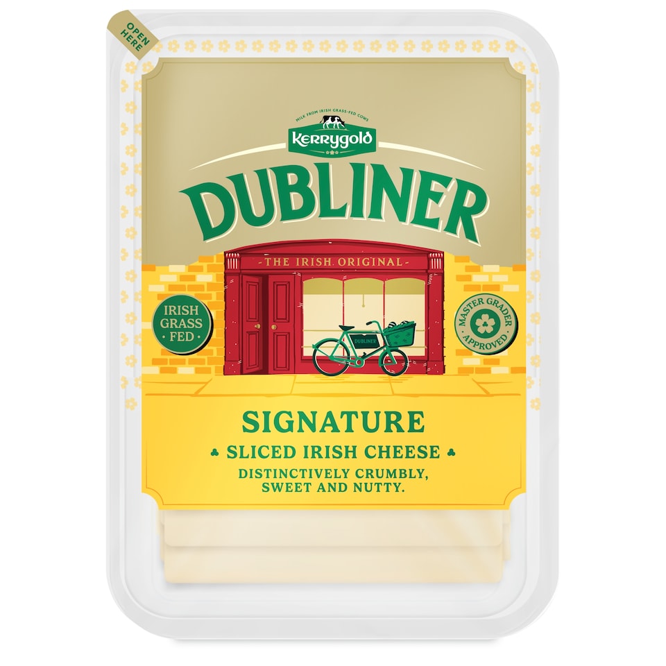 KERRYGOLD DUBLINER SIGNATURE SLICED IRISH CHEESE 180g