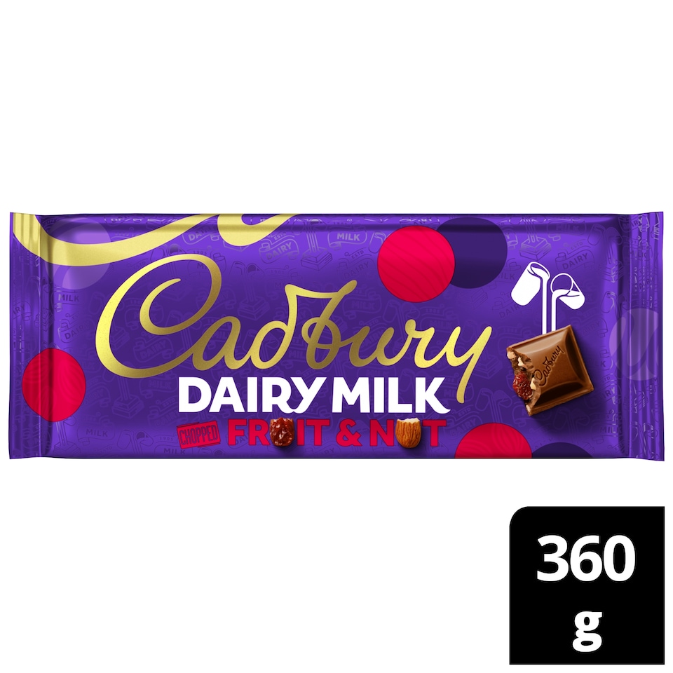 Cadbury Dairy Milk Fruit and Nut 360g