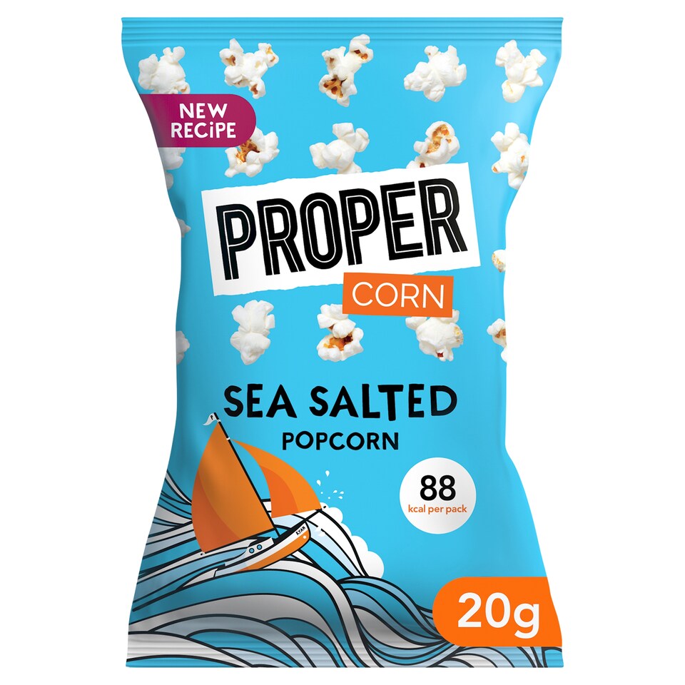 image 1 of Propercorn Sea Salted Popcorn 20g