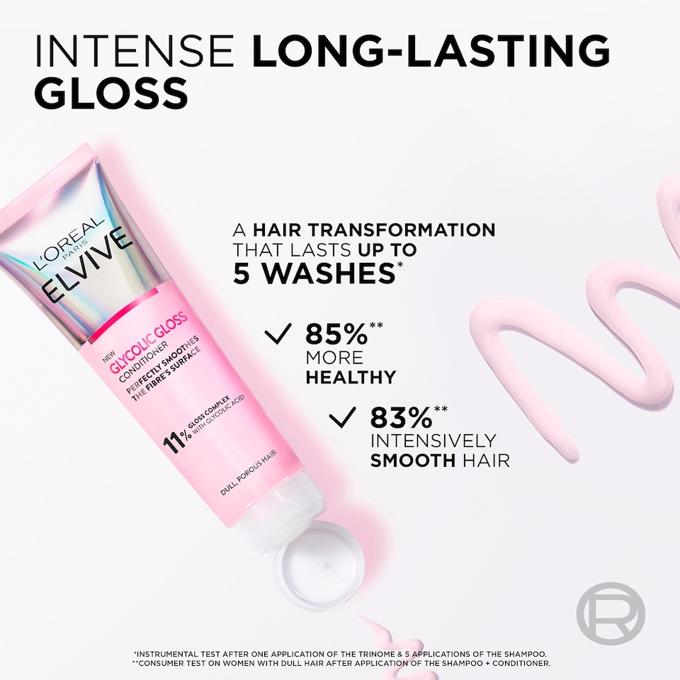 image 1 of L'Oreal Paris Elvive Glycolic Gloss Conditioner 150ml