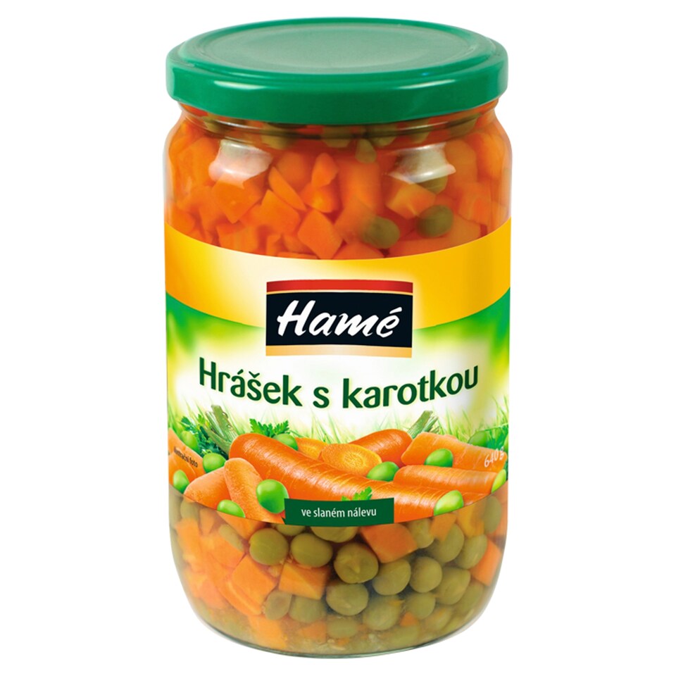 Hamé Hrášek s karotkou v mírně slaném nálevu 640g