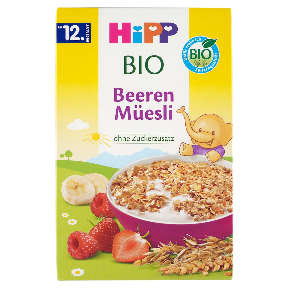 obrázok 1 z HiPP Bio müsli s ovocím ze záhradky 200 g