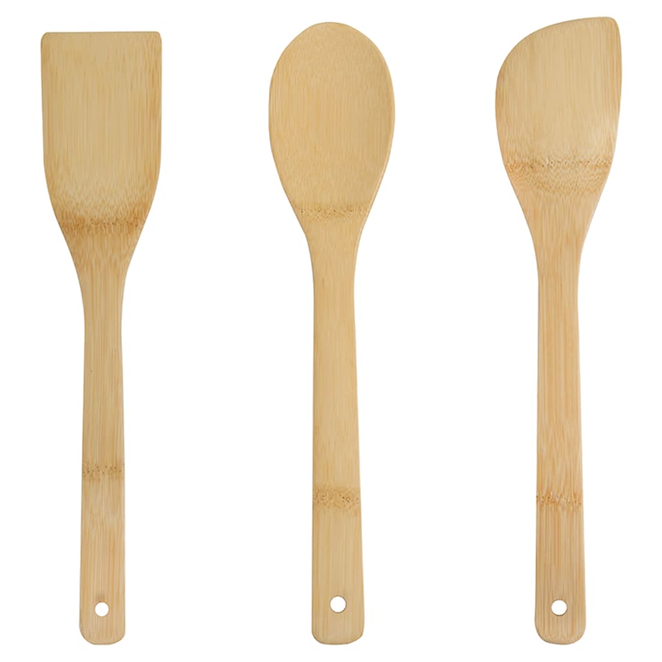 Tesco Bamboo Utensils 3 Piece