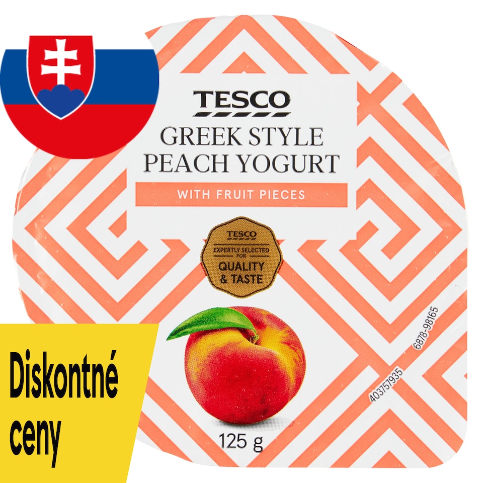 Tesco Greek Style jogurt broskyňový 125 g