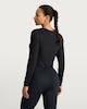 image 4 of F&F Active Long Sleeved Cross Over Top in Black