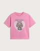 image 4 of F&F Girls Pure Cotton Listening to K-Pop T-Shirt in Pink