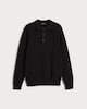 image 4 of F&F Pure Cotton Knitted Polo Jumper in Black