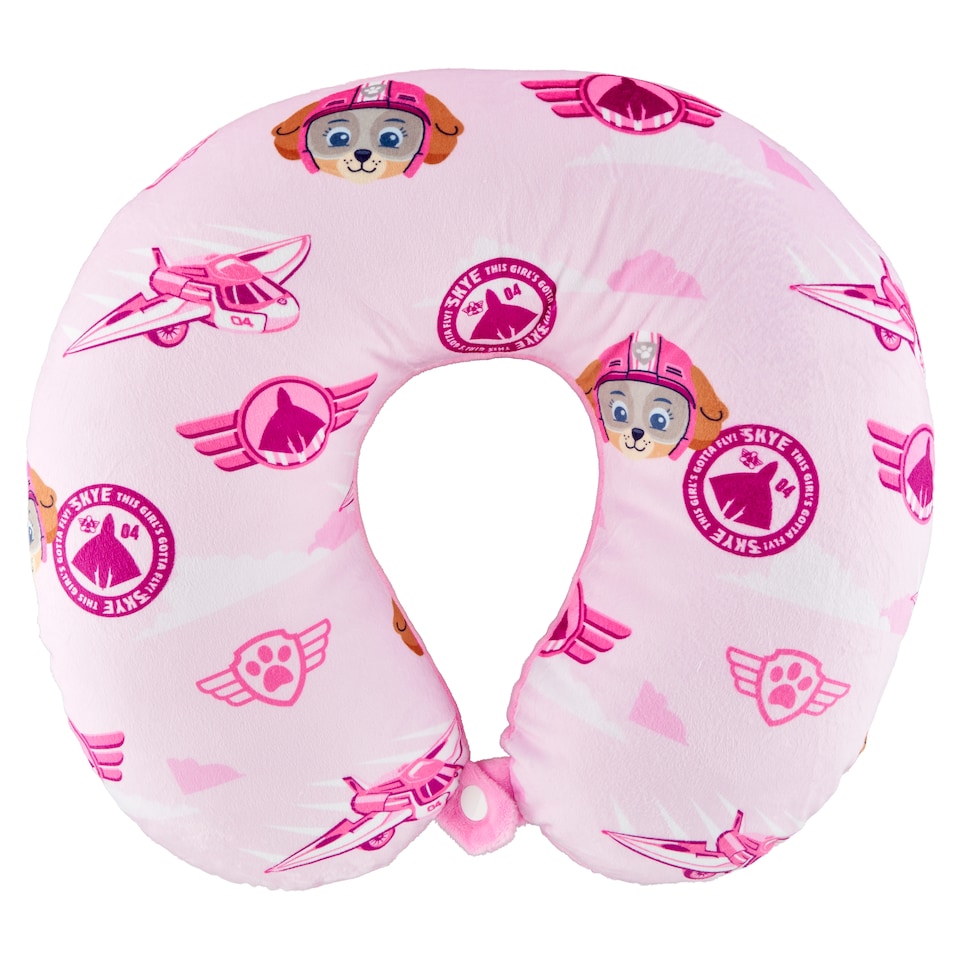 Carbotex Paw Patrol rózsaszín utazópárna 32 x 34 cm