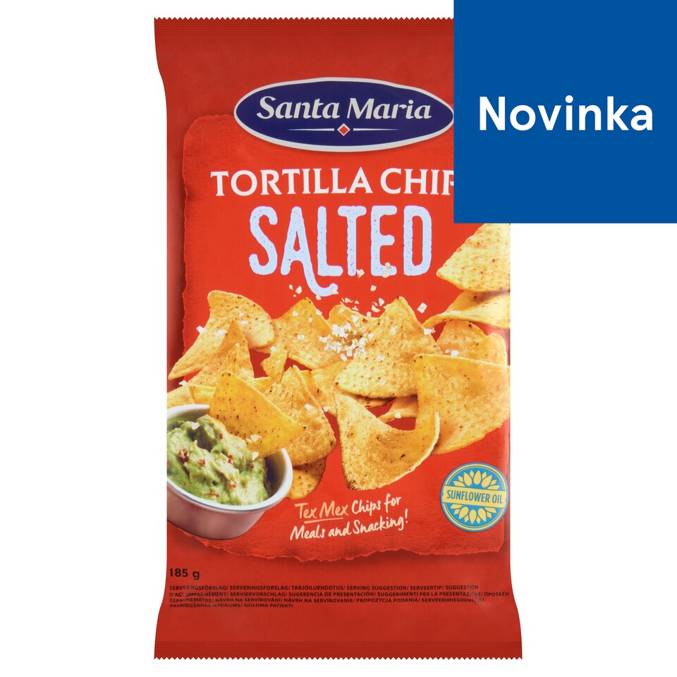 Santa Maria Chrumkavé kukuričné čipsy solené 185 g