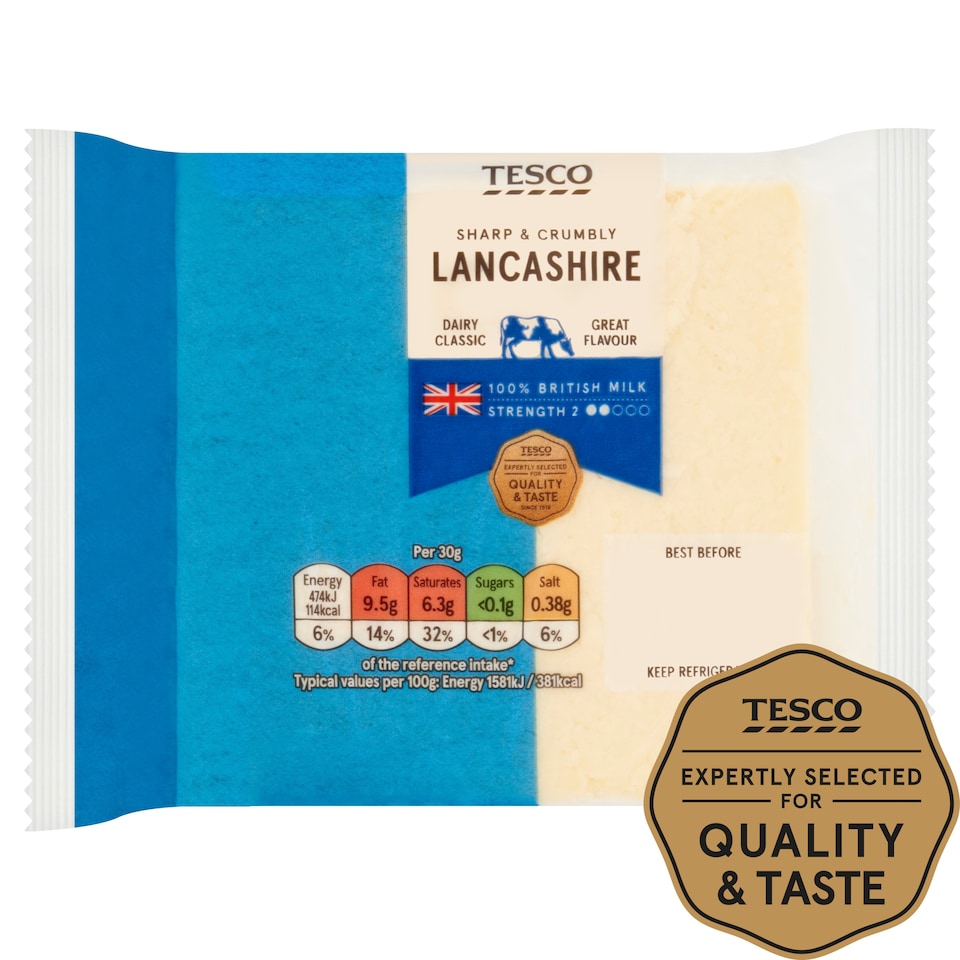 Tesco Lancashire Cheese 220G