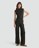 image 1 of F&F Wide Leg Pin Tuck Pleated Trousers in Olive