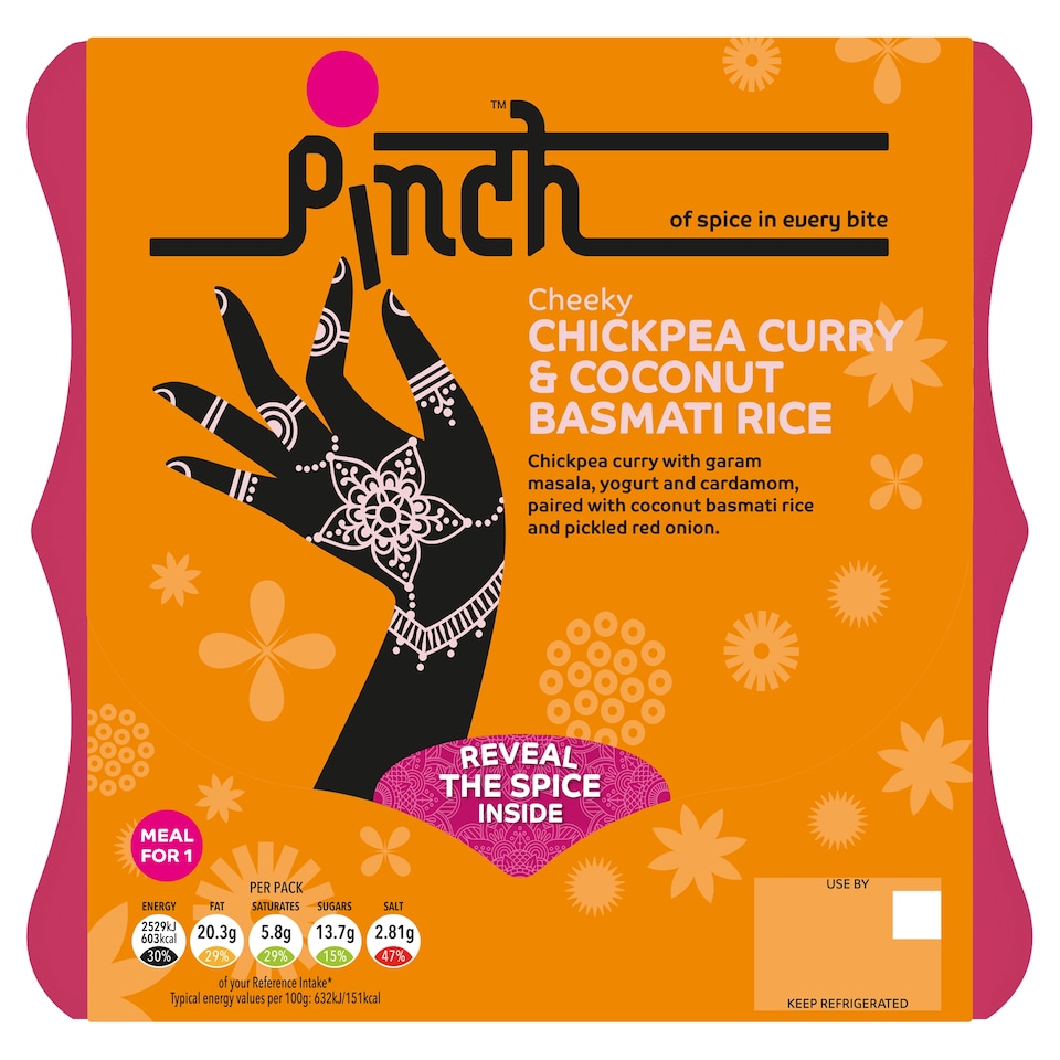 Pinch Cheeky Chickpea Curry & Coconut Basmati Rice 400g