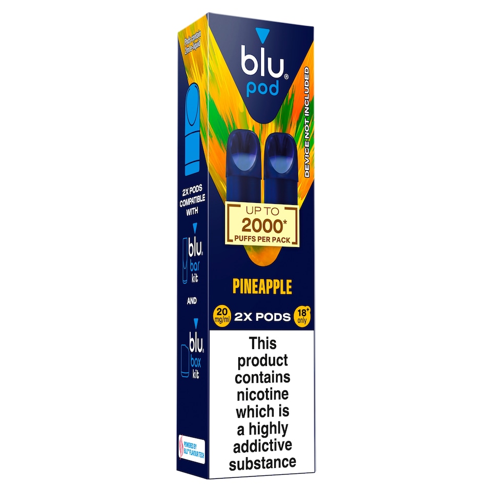 image 1 of blu bar pod Pineapple 20mg/ml 2x 2ml