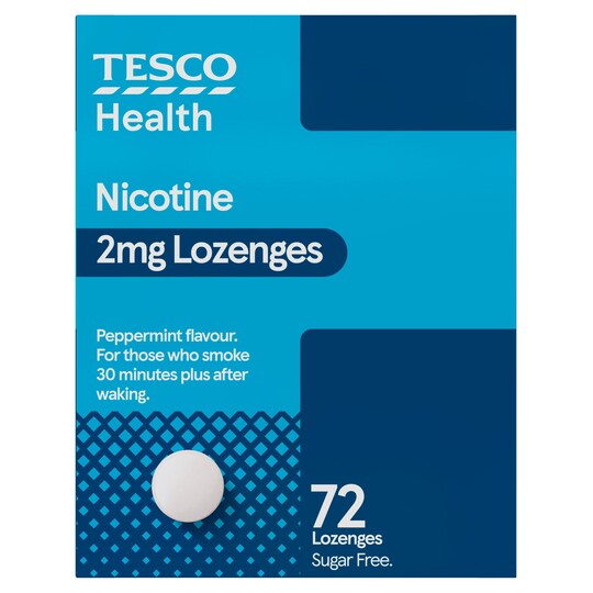 Tesco Nicotine 2Mg Lozenges 72S Tesco Groceries