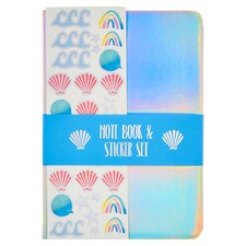 Tesco Shimmer Notebook And Stickers