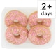 image 1 of Tesco Pink Iced Ring Doughnut 4 Pack
