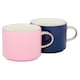 image 2 of Fox & Ivy Pink Navy Stacking Mugs