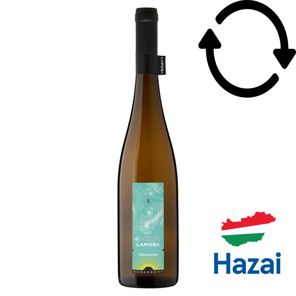 Laposa 4 Hegy Badacsonyi Olaszrizling Dry White Wine 13% 75 cl