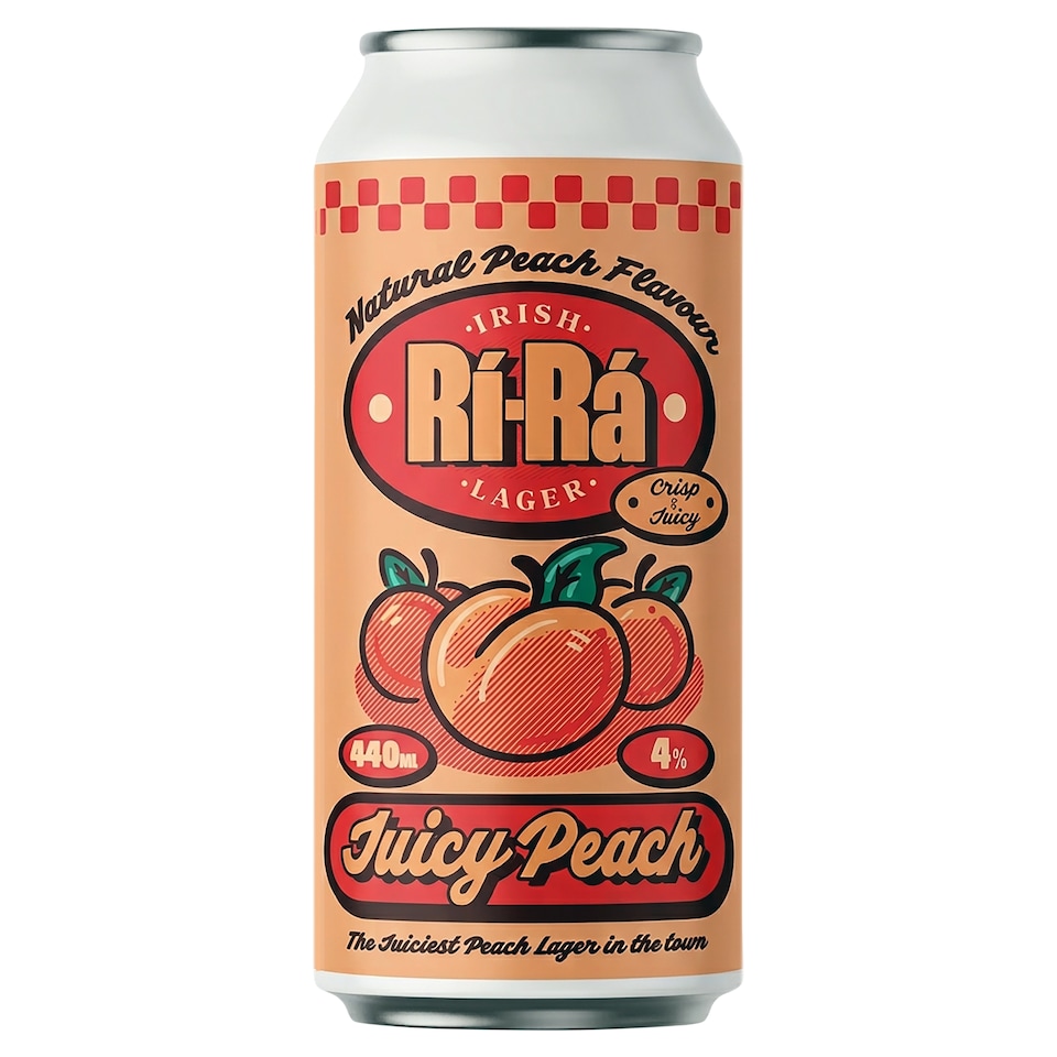 Rí-Rá Irish Lager – Juicy Peach 440ml