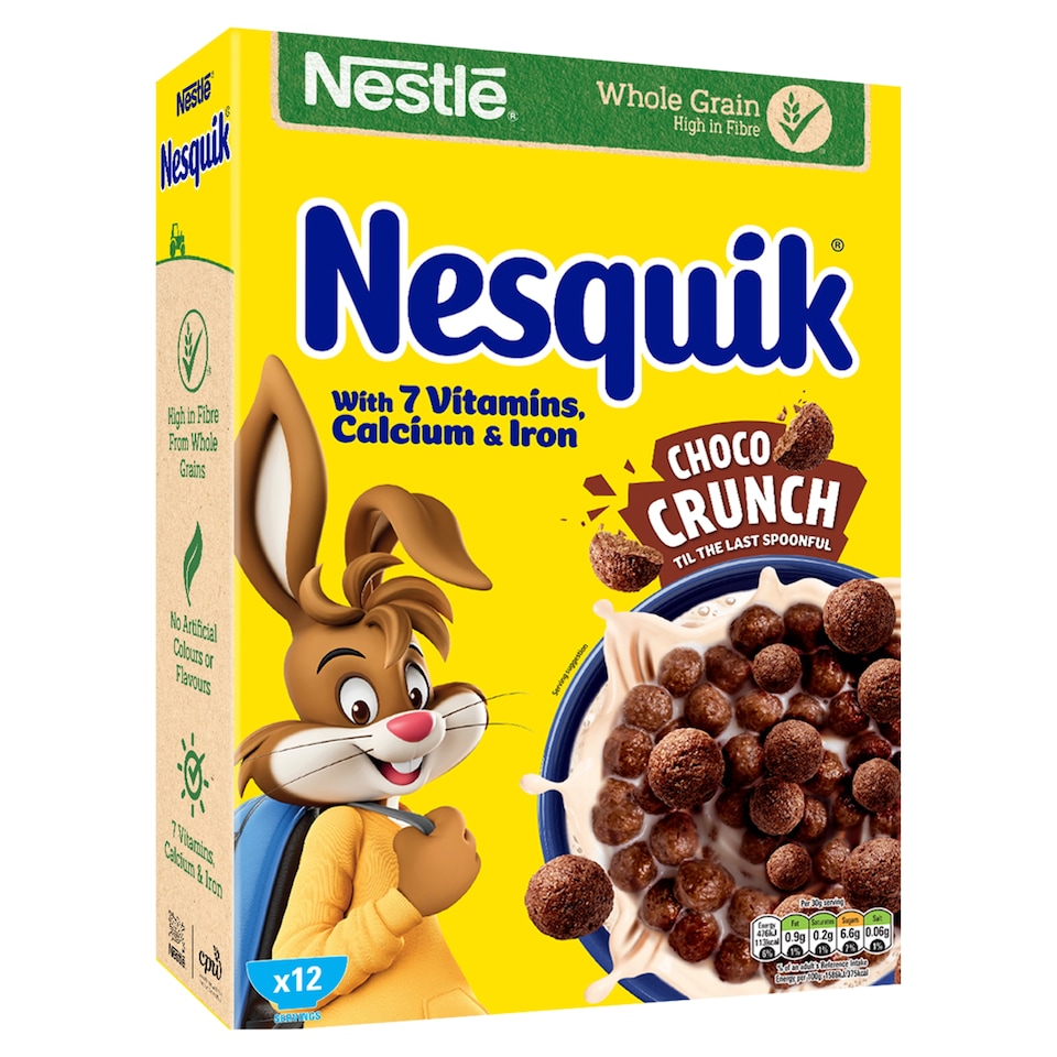 image 1 of Nestlé Nesquik Chocolate Breakfast Cereal 375g