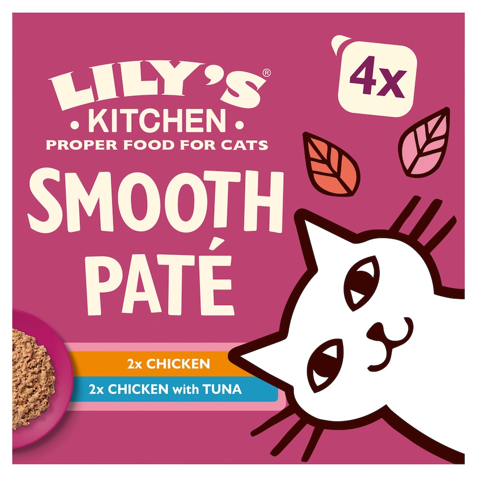 image 1 of Lily’s Kitchen Smooth Paté Multipack Complete Adult Cat Food 4x85g