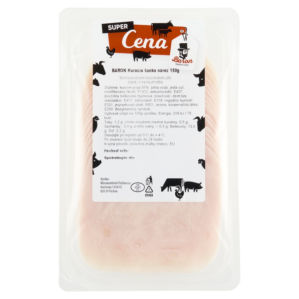 obrázok 1 z Baron Kuracia šunka nárez 150 g