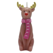 Tesco Reindeer Pillar Candle
