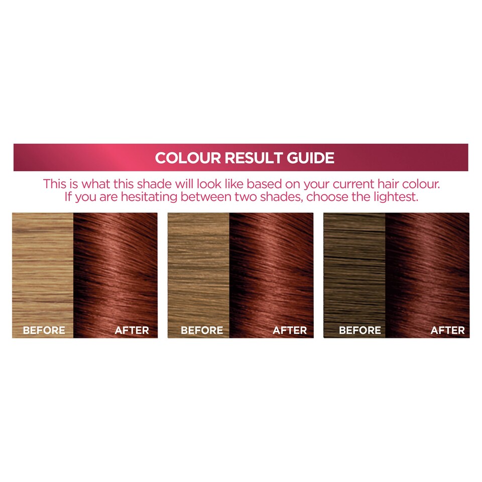 Loreal Paris Excellence Lightcopper Red 6.46G - Tesco Groceries