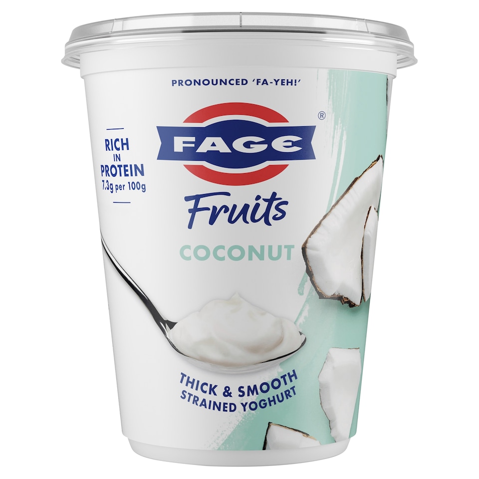 FAGE FRUITS COCONUT GREEK STRAINED YOGHURT 380G