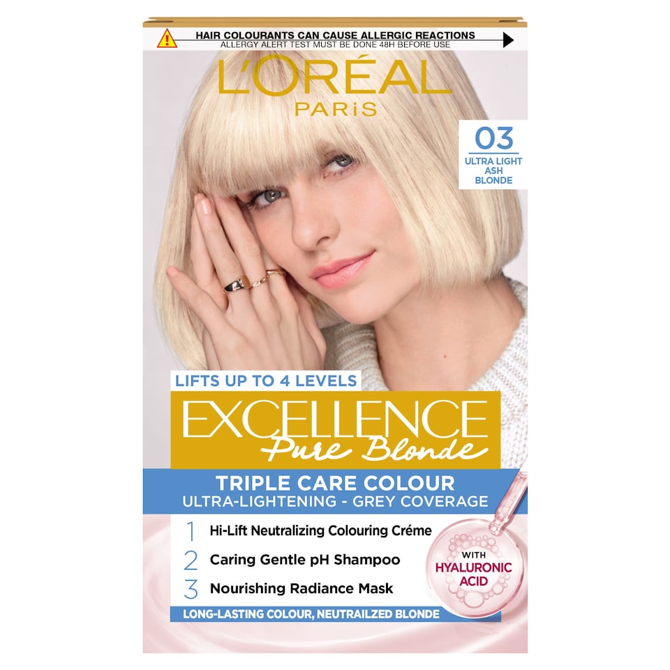 image 1 of L'Oreal Paris Excellence 3 Ultra Light Ash Blonde Permanent Hair Dye
