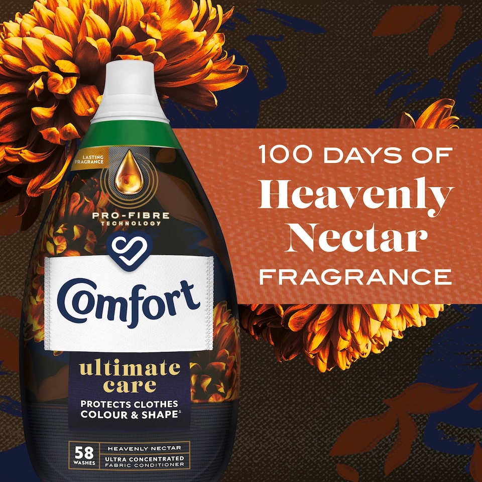 image 1 of Comfort Ultimate Care Heavenly Nectar Fabric Conditioner 58W 870ml