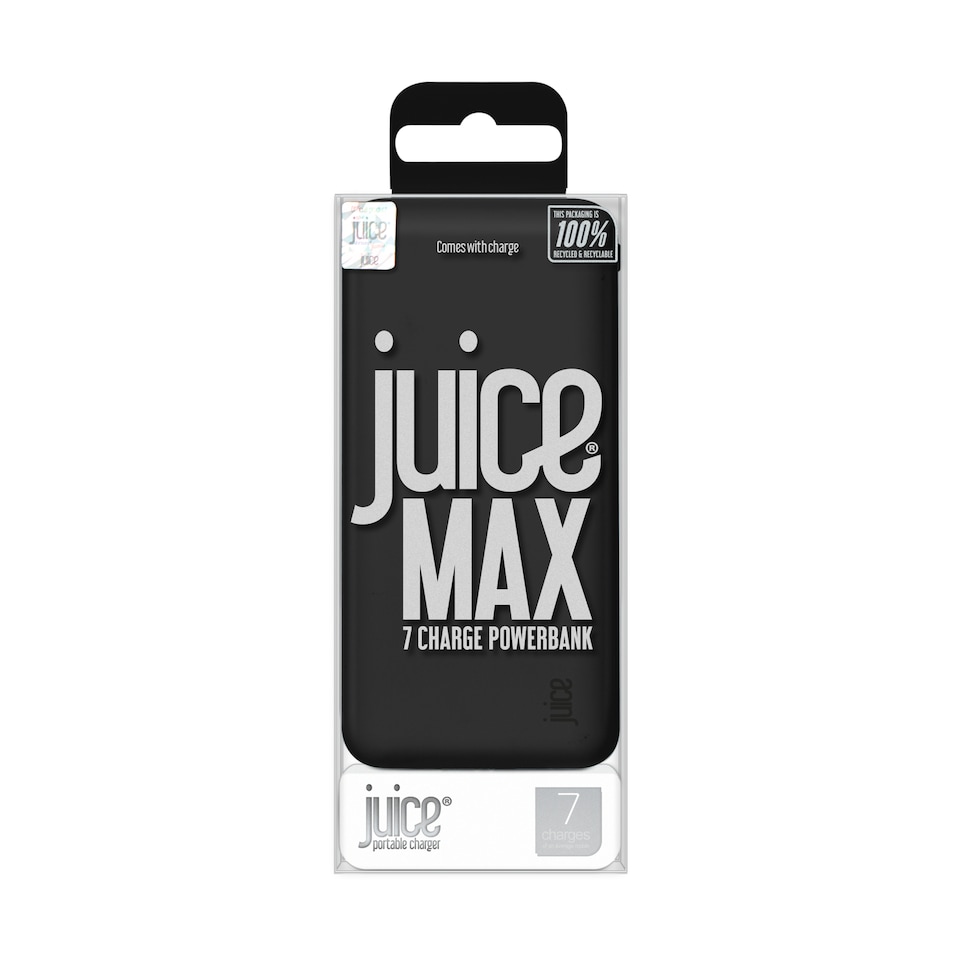 Juice Max Black 7 Charge Powerbank