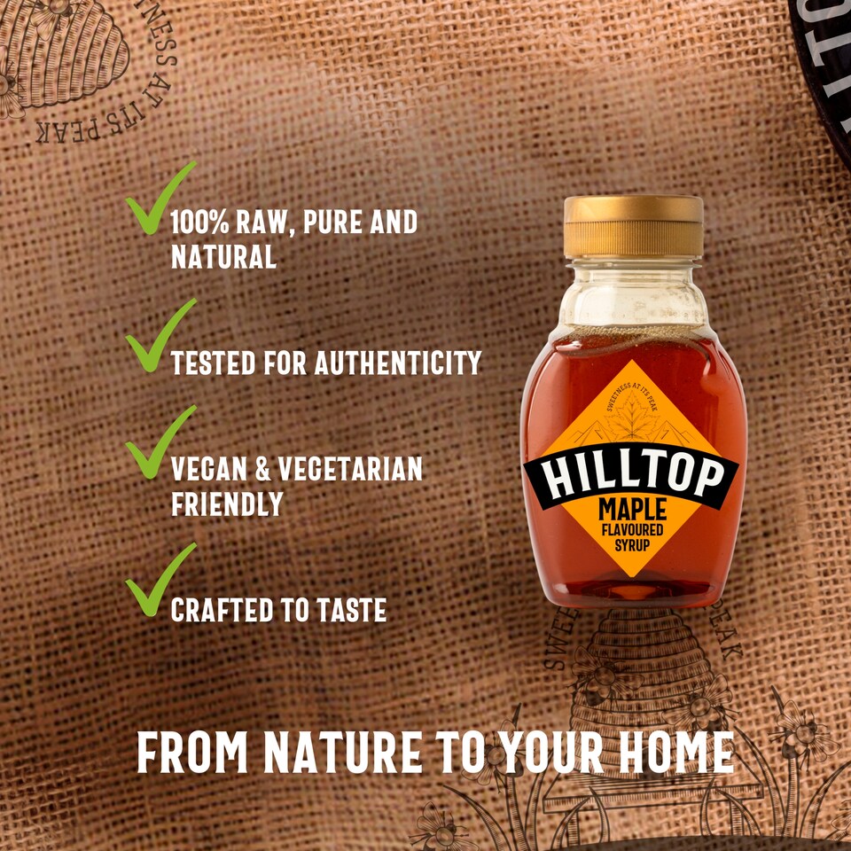 image 1 of Hilltop Maple Flavoured Syrup 230G