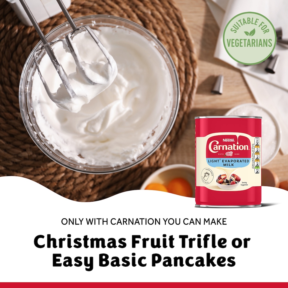 image 1 of Carnation Light Evaporated Milk Tin 410g