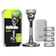 image 1 of Gillette Labs Men's Razor Magnetic Stand Travel Case 4 Blades