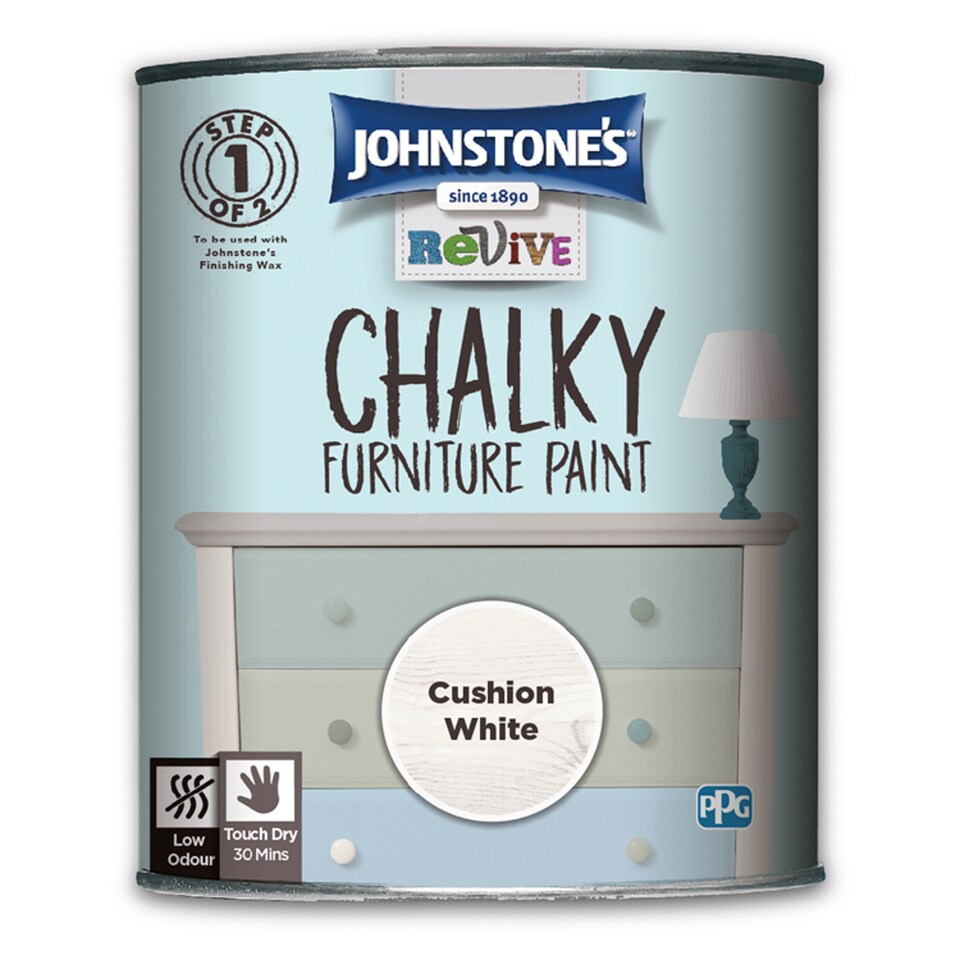 Johnstones Cushion White Paint 750Ml