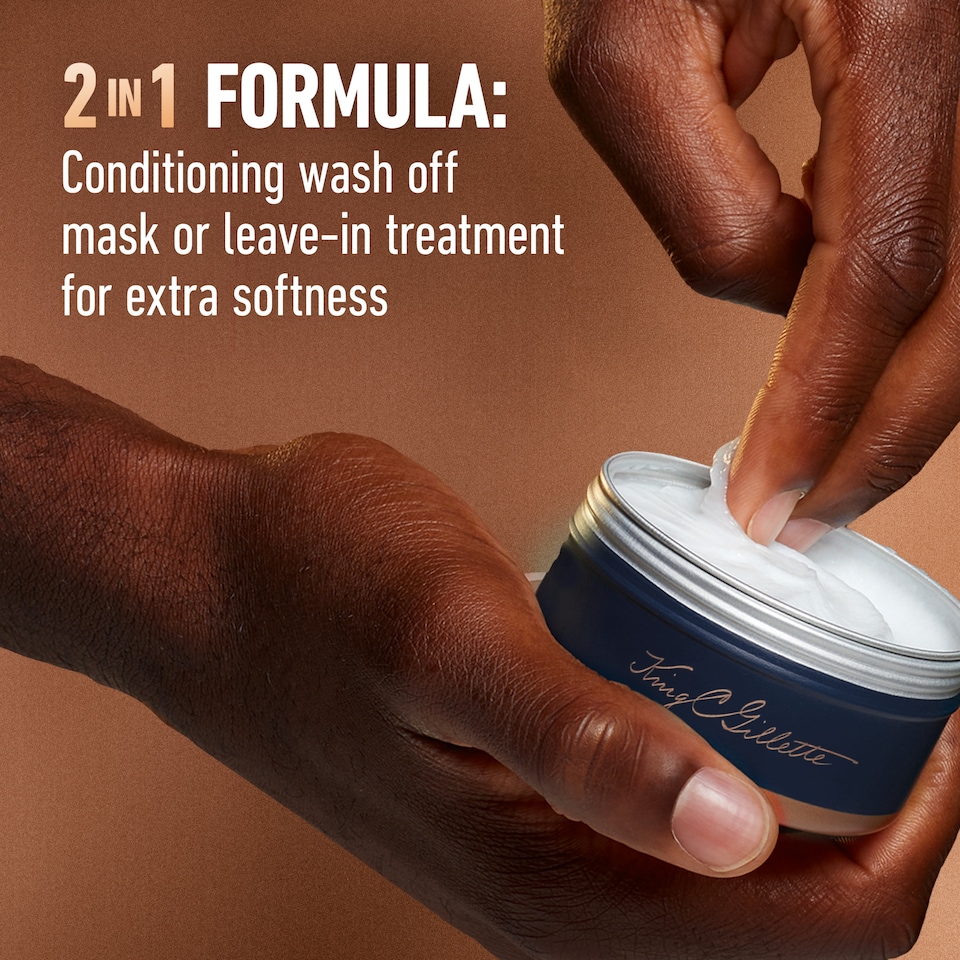 image 1 of King C. Gillette Men's Beard Softener, Lightweight & Deep Beard Conditioning 100ml