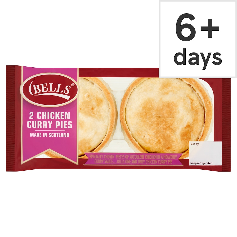 Bells 2 Chicken Curry Pies (L)